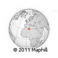 Outline Map of the Area around 30° 42' 29" N, 7° 43' 29" E, rectangular outline