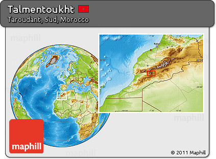 Physical Location Map of Talmentoukht