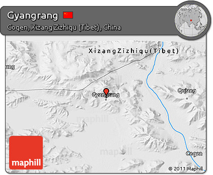 Physical 3D Map of Gyangrang