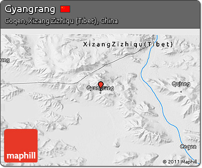 Physical 3D Map of Gyangrang