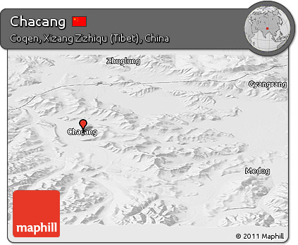Physical Panoramic Map of Chacang