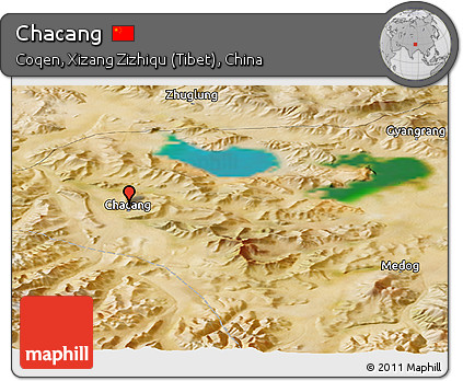 Satellite Panoramic Map of Chacang
