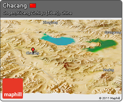 Satellite Panoramic Map of Chacang