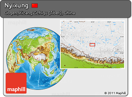 Physical Location Map of Nyixung