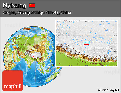 Physical Location Map of Nyixung