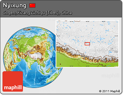 Physical Location Map of Nyixung