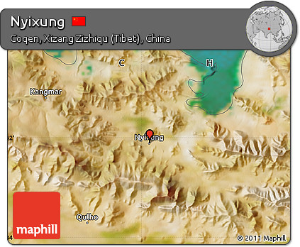 Satellite Map of Nyixung