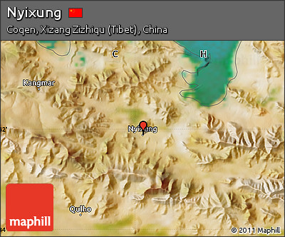Satellite Map of Nyixung