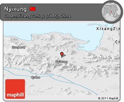 Physical Panoramic Map of Nyixung