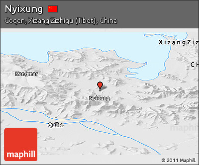 Physical Panoramic Map of Nyixung