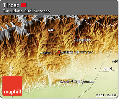 Physical 3D Map of Tirzat