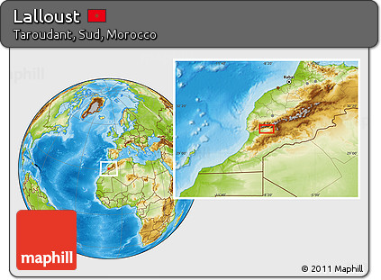 Physical Location Map of Lalloust