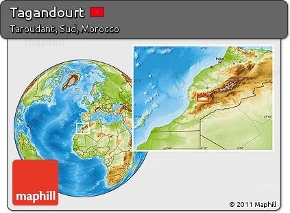Physical Location Map of Tagandourt