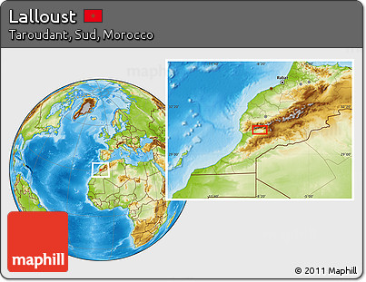 Physical Location Map of Lalloust