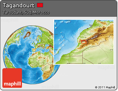 Physical Location Map of Tagandourt