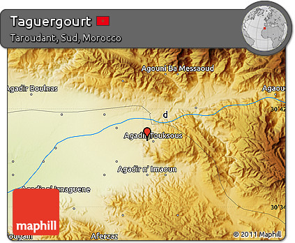 Physical Map of Taguergourt