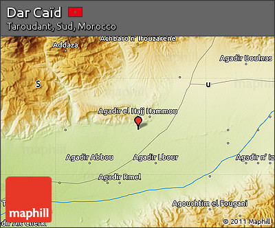 Physical Map of Dar Caïd
