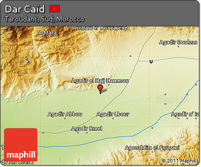 Physical Map of Dar Caïd