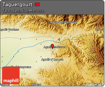 Physical Map of Taguergourt
