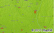 Physical Map of the area around 30° 42' 29" N, 90° 1' 30" W