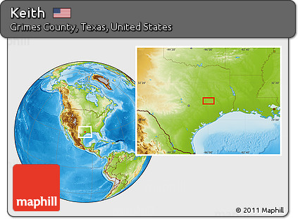 Physical Location Map of Keith