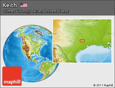 Physical Location Map of Keith
