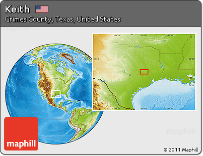 Physical Location Map of Keith