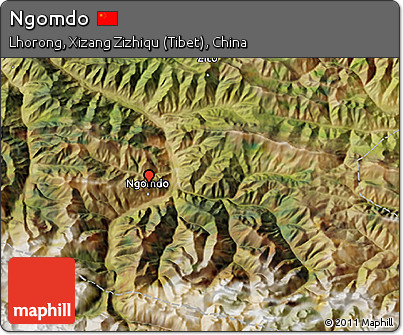 Satellite 3D Map of Ngomdo
