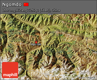 Satellite 3D Map of Ngomdo