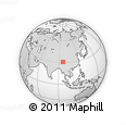 Outline Map of the Area around 30° 42' 29" N, 96° 7' 30" E, rectangular outline