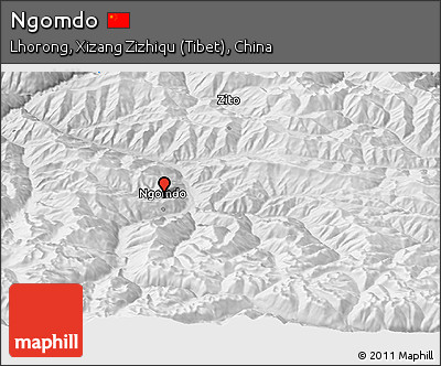 Physical Panoramic Map of Ngomdo