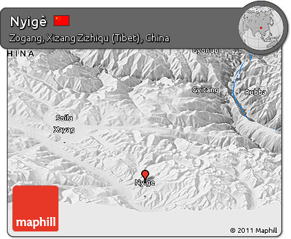 Physical Panoramic Map of Nyigê