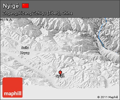Physical Panoramic Map of Nyigê