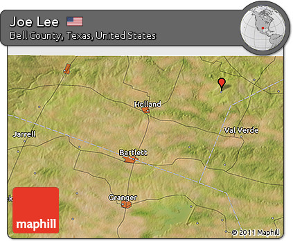 Satellite 3D Map of Joe Lee