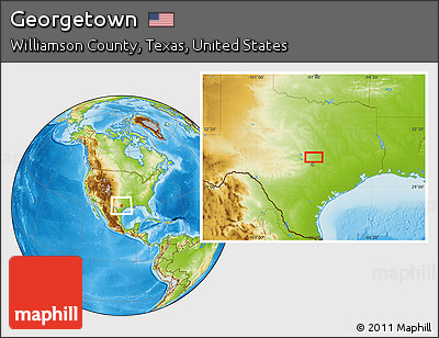 Physical Location Map of Georgetown