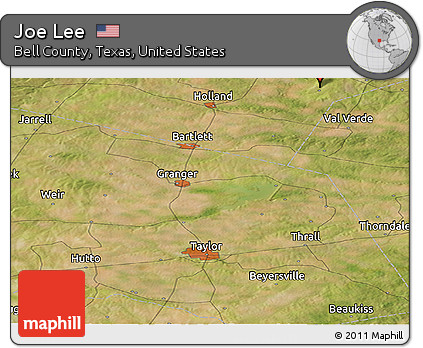 Satellite Panoramic Map of Joe Lee