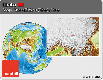 Physical Location Map of Lhato