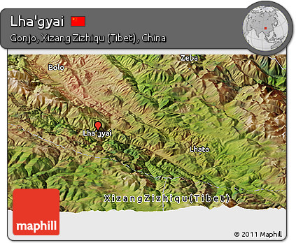 Satellite Panoramic Map of Lha'gyai