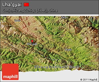 Satellite Panoramic Map of Lha'gyai