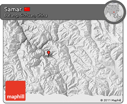 Physical 3D Map of Samar