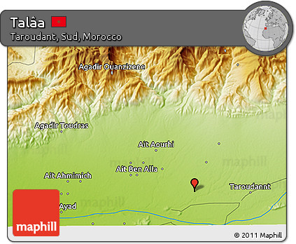 Physical 3D Map of Talâa