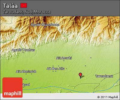 Physical 3D Map of Talâa