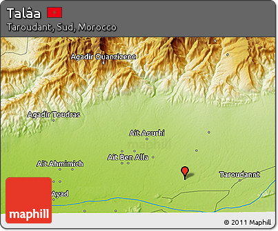 Physical 3D Map of Talâa