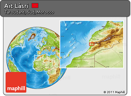 Physical Location Map of Aït Lâsri