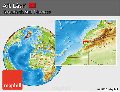 Physical Location Map of Aït Lâsri