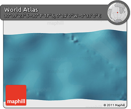 Satellite 3D Map of the Area around 30° 23' 20" S, 0° 4' 30" E