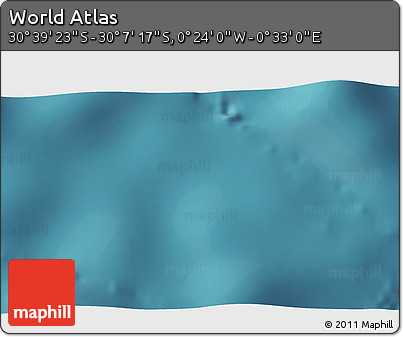 Satellite 3D Map of the Area around 30° 23' 20" S, 0° 4' 30" E