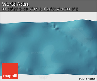 Satellite 3D Map of the Area around 30° 23' 20" S, 0° 4' 30" E