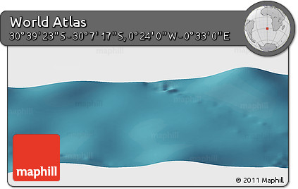Satellite Panoramic Map of the Area around 30° 23' 20" S, 0° 4' 30" E