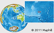 Physical Location Map of the area around 30° 23' 20" S, 101° 13' 29" E